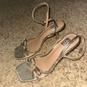 Dolce Vita Metallic Gold Strappy Heels
